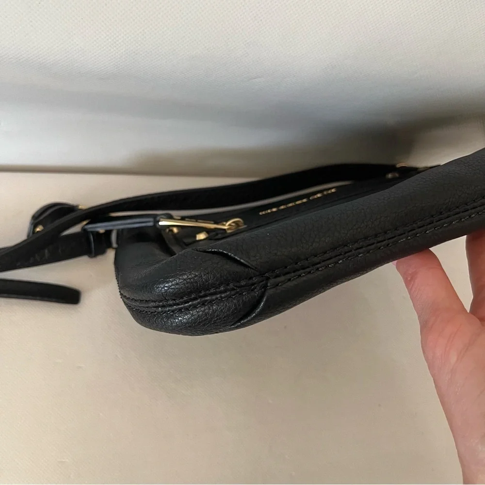 Michael Kors Black Leather Crossbody Bag